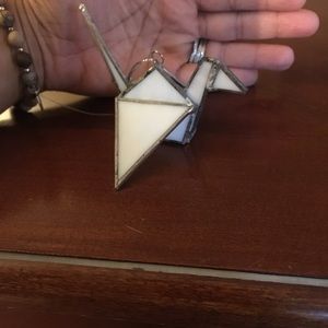 Stained Glass Origami Cranes